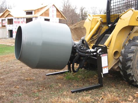 feed mixer for skid steer|skid steer mounted concrete mixer.